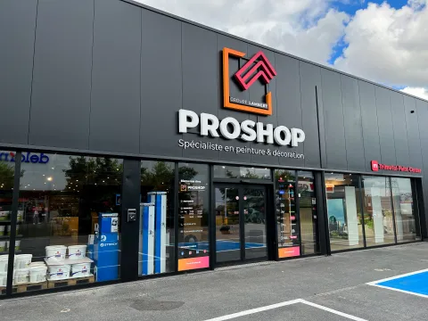 facade du magasin proshop tournai