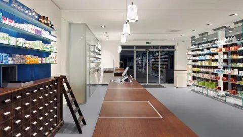 Pharmacie avec revêtement de sol Tarkett