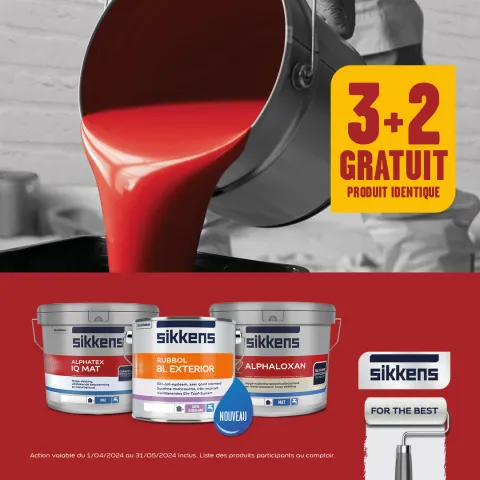 promo extérieure 3+2 sikkens